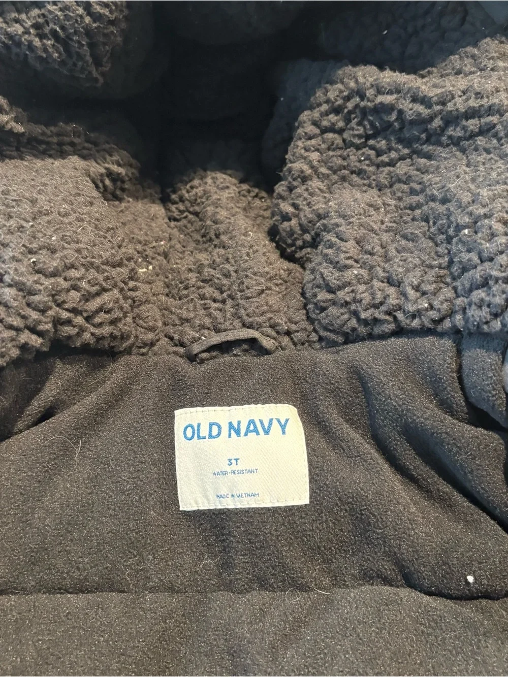 Old Navy Kids Black Hooded Winter Coat Size 3T